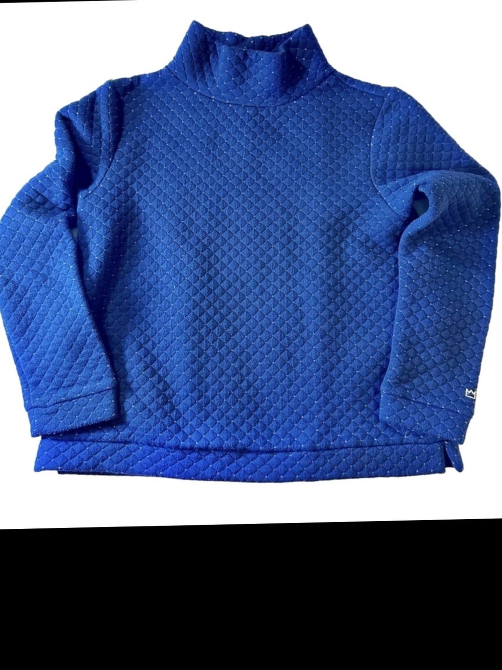 Crown & Ivy metallic mock turtleneck sweater Women’s size medium | bb7